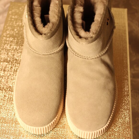 Mexx  Suede Shearling Boots in Taupe - Picture 7 of 12